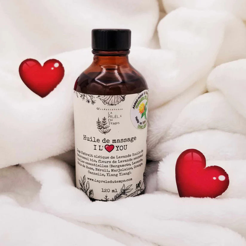 ''I Love You'' massage oil